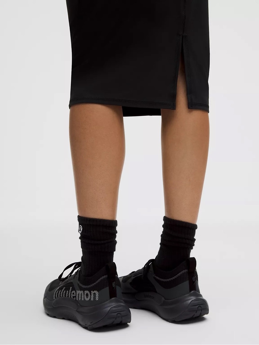 lululemon Nulu Slim-Fit High-Rise Midi Skirt Black Size 6 LW8AH0S - Picture 5 of 13